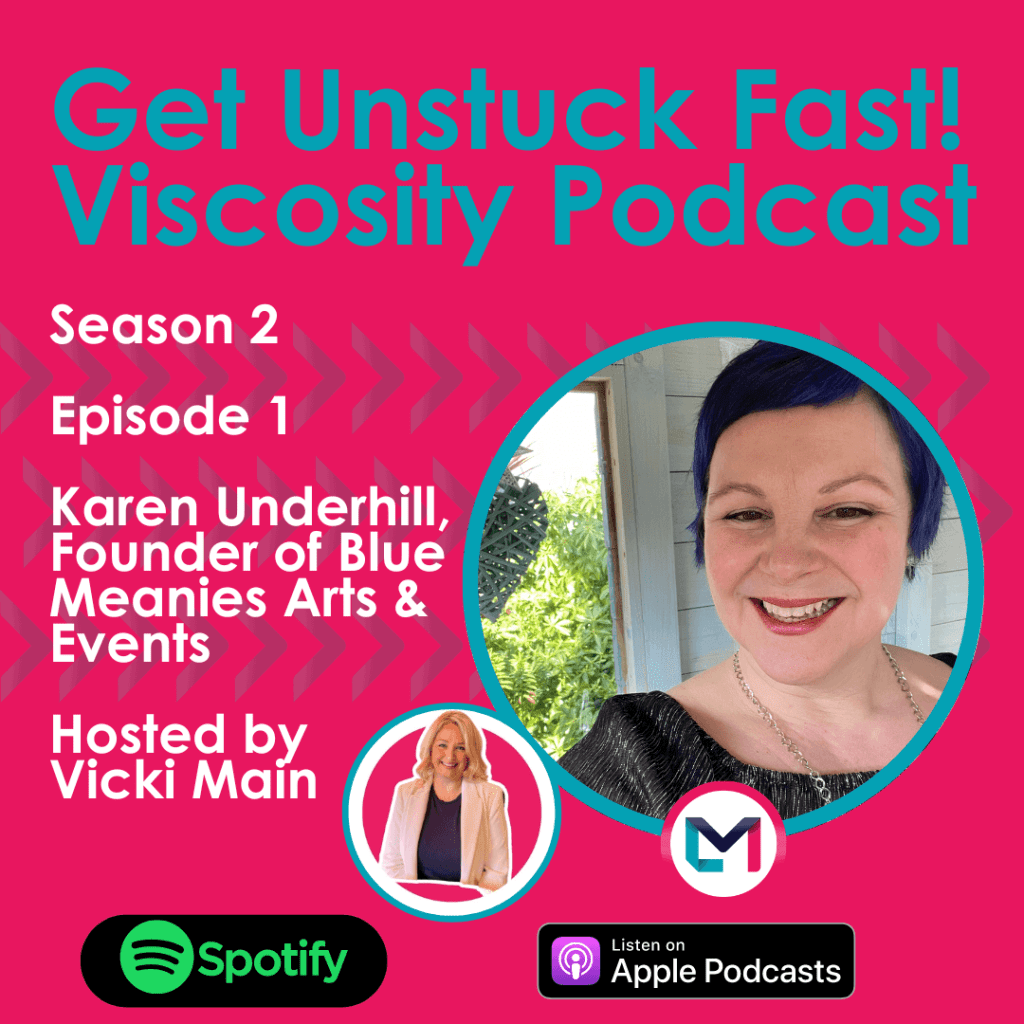 Get Unstuck Fast! Viscosity Podcast. Season 2, episode 1; International Women’s Day Special - A Personal Journey about Grief, Resilience and Recovery with Karen Underhill